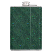 水がグリーンメタルに落ちる フラスク (裏面)