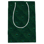 水がグリーンメタルに落ちる ミディアムペーパーバッグ (正面)