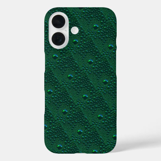 水がグリーンメタルに落ちる Case-Mate iPhoneケース (裏面)