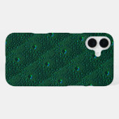 水がグリーンメタルに落ちる iPhoneケース (裏面横)