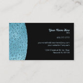 水がスローガンの名刺を落とす 名刺 (裏面)