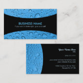 水がスローガンの名刺を落とす 名刺 (正面/裏面)