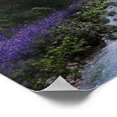 水が湧き出る魔法の自然風景 ポスター (角)