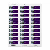 水が湧き出る魔法の自然風景 ラベル (フルシート)