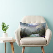 水が湧き出る魔法の自然風景 ランバークッション (椅子)