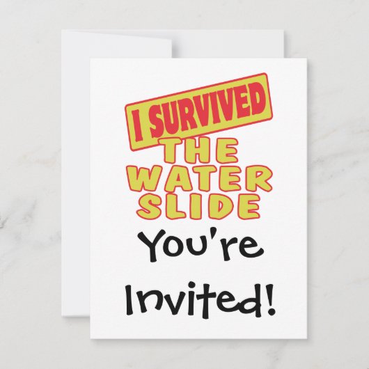 水が滑生き延びる 招待状 (正面)