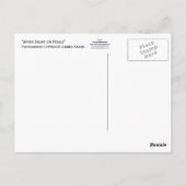 水が滴る花びら ポストカード (裏面)