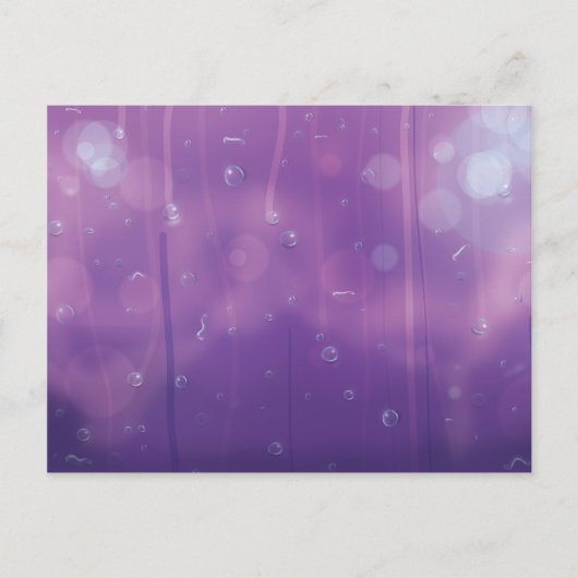 水が窓に落ちる。 ポストカード (正面)