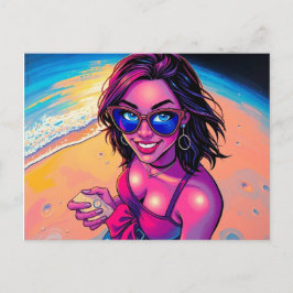 水が見える素晴らし ポストカード