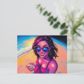 水が見える素晴らし ポストカード (スタンド正面)