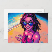 水が見える素晴らし ポストカード (正面/裏面)