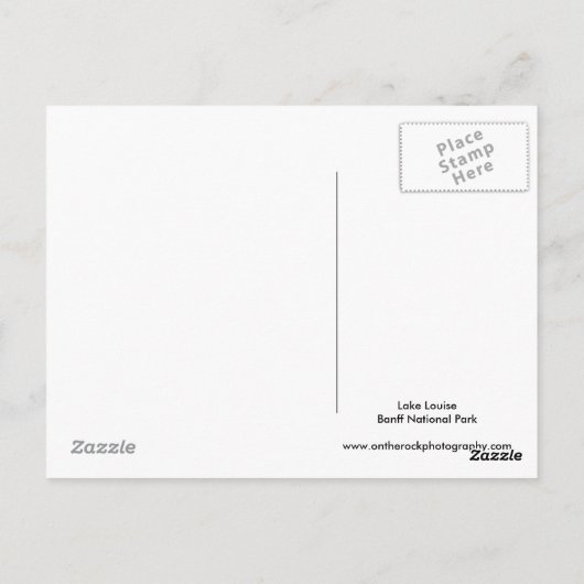 水が詰まった ポストカード (裏面)