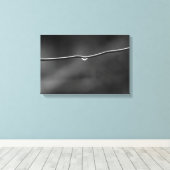 水が針金に垂れる キャンバスプリント (インサイチュ (ウッドフロア))