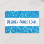 水きらめくプールスパデザイン名刺 名刺 (裏面)