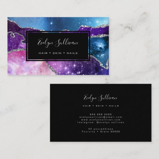 水きらめく色 名刺 (正面/裏面)