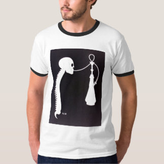 水ぎせるとのSkull&Spine Tシャツ