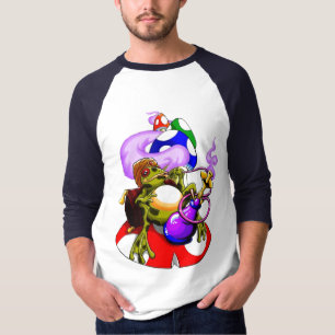 水ぎせるのカエル Tシャツ