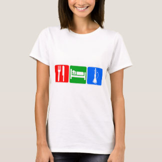 、水ぎせる食べて下さい、眠らせて下さい Tシャツ