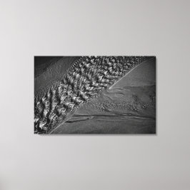 水さざ波のモノラル写真 キャンバスプリント