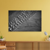 水さざ波のモノラル写真 キャンバスプリント (インサイチュ (リビング))