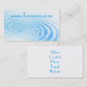 水さざ波の名刺 名刺 (正面/裏面)