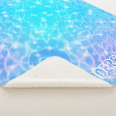 水さざ波質感モダン名前をカスタムする シェルパブランケット (3/4)