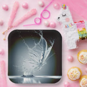 水しぶきを作成する蝶 ペーパープレート (パーティー)