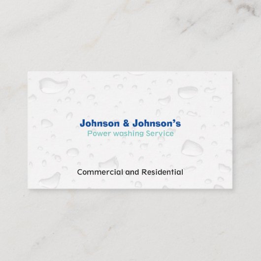水しぶきプロフェッショナル圧洗浄サービス 名刺 (裏面)