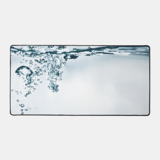 水しぶき内の気泡 デスクマット (正面)