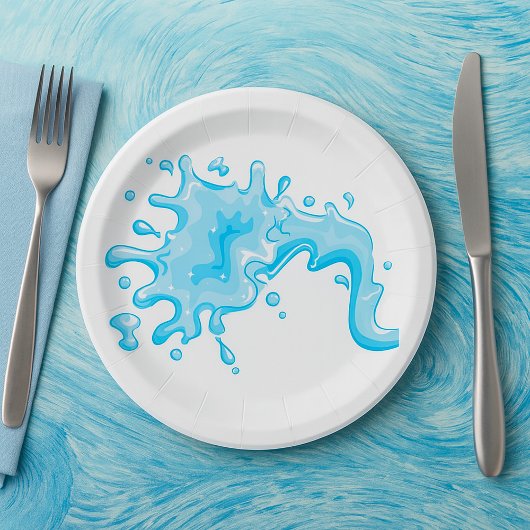水しぶき ペーパープレート