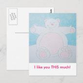 水たまりが欲しい！ ポストカード (正面/裏面)