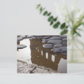 水たまりでのコリセウムの反射 – ローマ、イタリア ポストカード (スタンド正面)