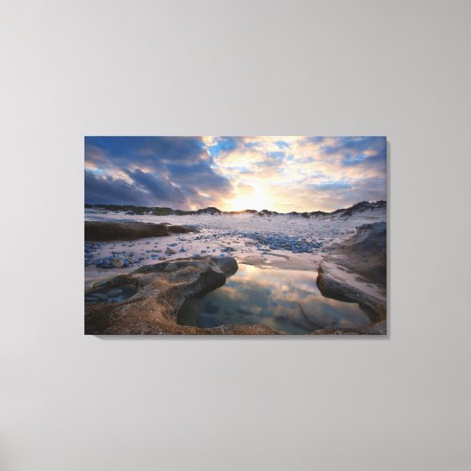 水たまりに沈んで キャンバスプリント (正面)