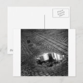 水たまりのある石畳の通り，インスブルックオーストリア ポストカード (正面/裏面)