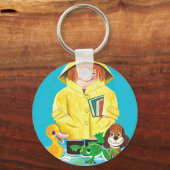 水たまりのおもしろい キーホルダー (正面)