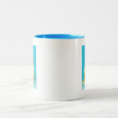 水たまりのおもしろい ツートーンマグカップ (中央)