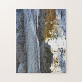 水たまりの反射自然 ジグソーパズル (縦)