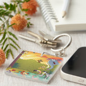 水たまりの日没 キーホルダー (正面右)