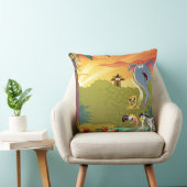 水たまりの日没 クッション (椅子)