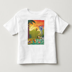 水たまりの日没 トドラーTシャツ