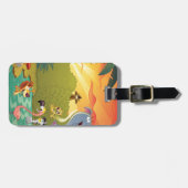 水たまりの日没 ラゲッジタグ (正面横)