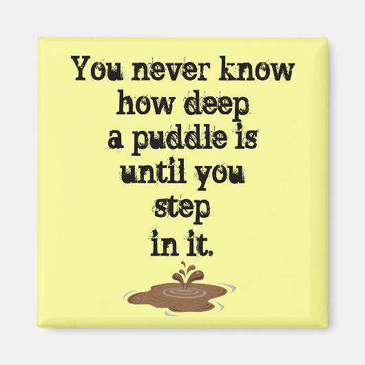 水たまりの話 マグネット (正面)