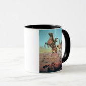 水たまり(色のlitho)のための戦い マグカップ (正面右)