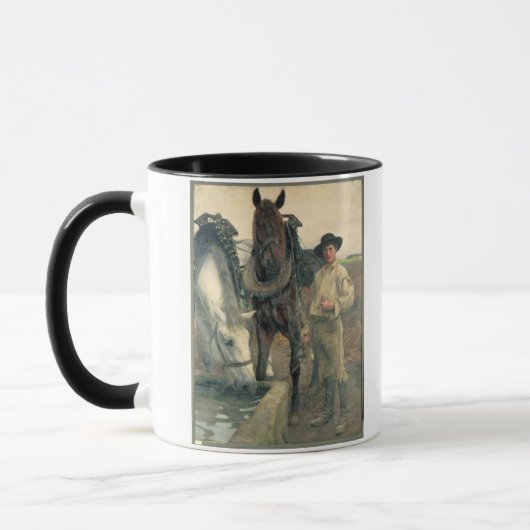 水たらい1884年の馬(キャンバスの油) マグカップ (左)
