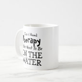 水だけでセラピーを必要としない誕生日クリスマス コーヒーマグカップ (正面左)