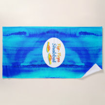 水っぽいブルースフリップフロップスシャブバット