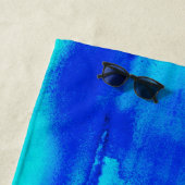 水っぽいブルースフリップフロップスシャブバット ビーチタオル (インサイチュ)