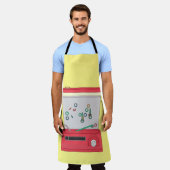 水っぽいリングや輪トス エプロン (着用した状態)