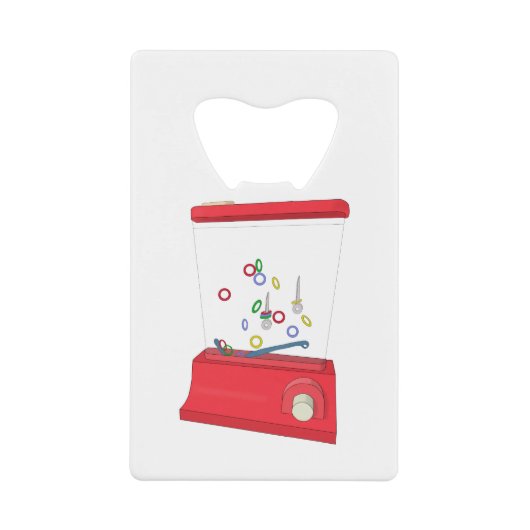 水っぽいリングや輪トス クレジットカード栓抜き (正面)