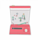 水っぽいリングや輪トス シール (正面)